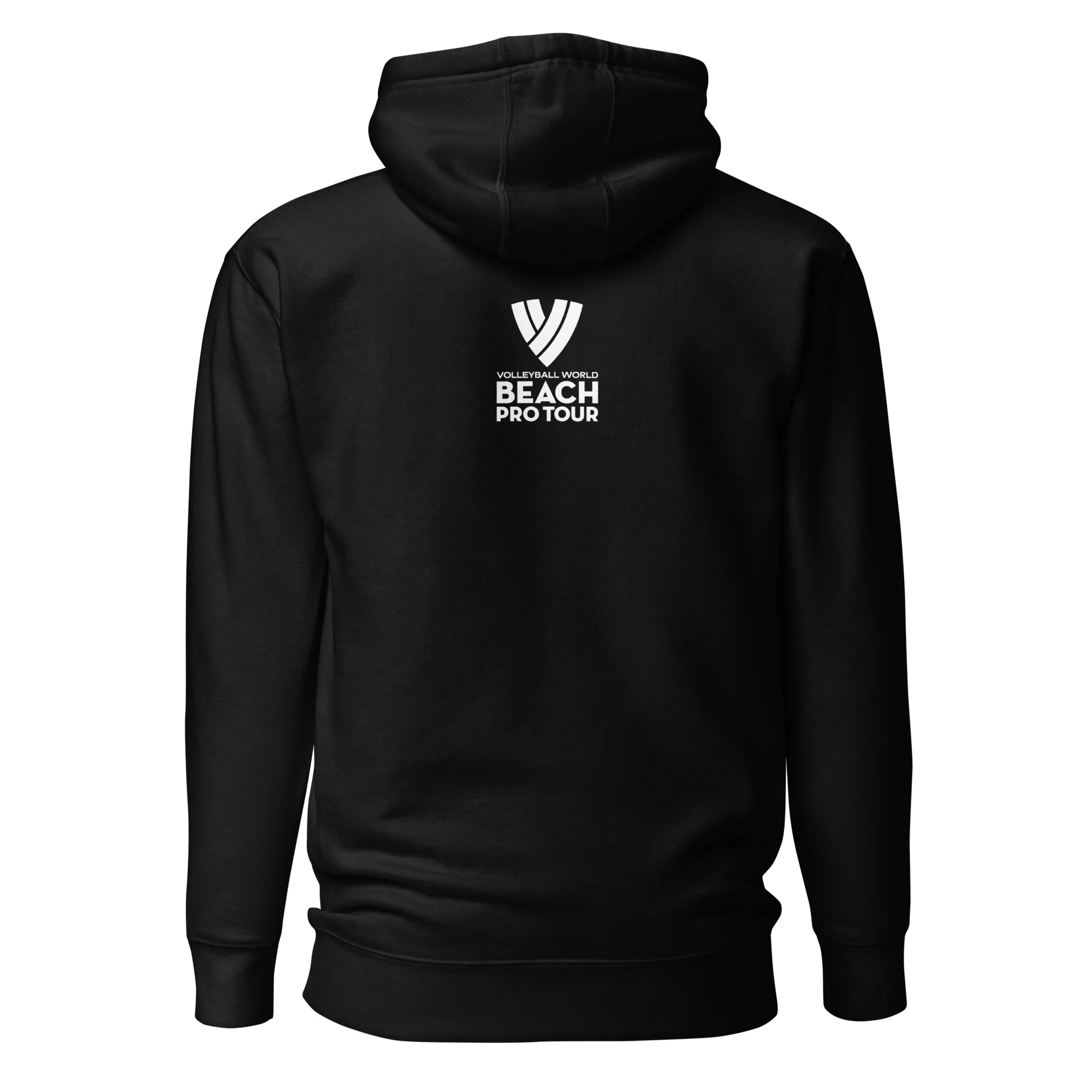 Beach Pro Tour White Stacked Logo Unisex Hoodie - Image 4