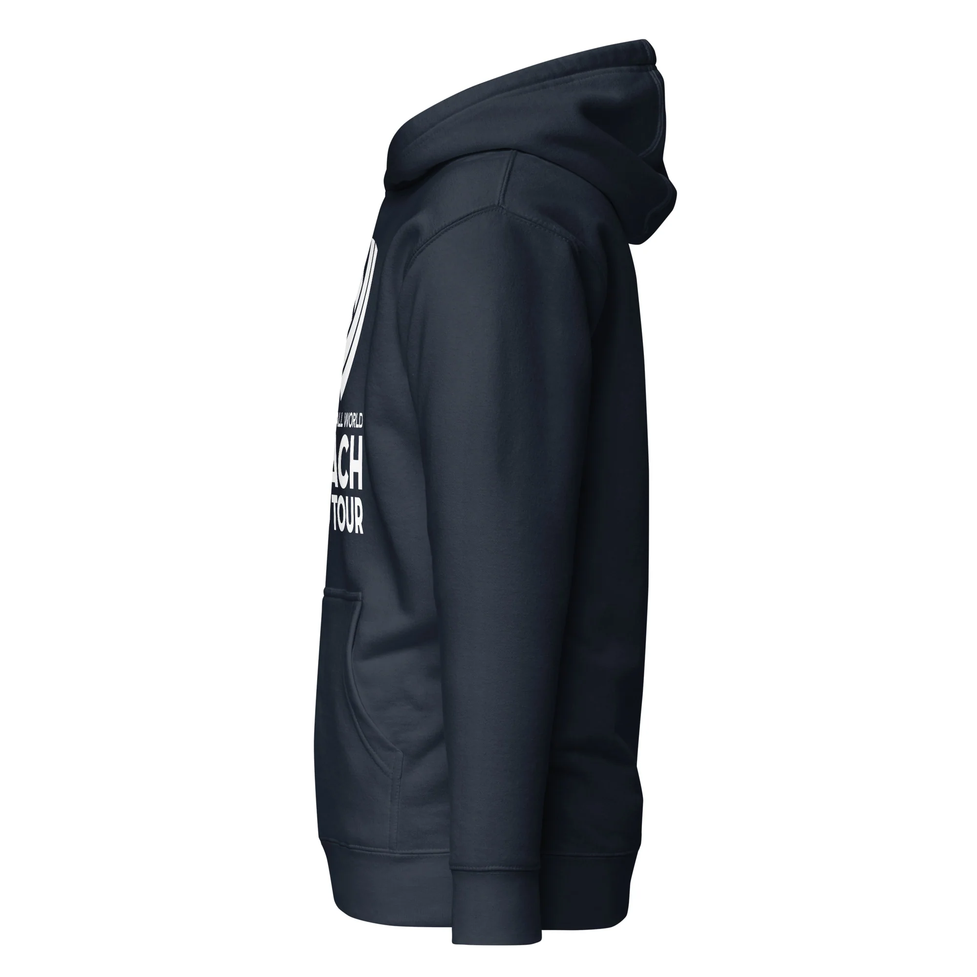 Beach Pro Tour White Stacked Logo Unisex Hoodie - Image 6