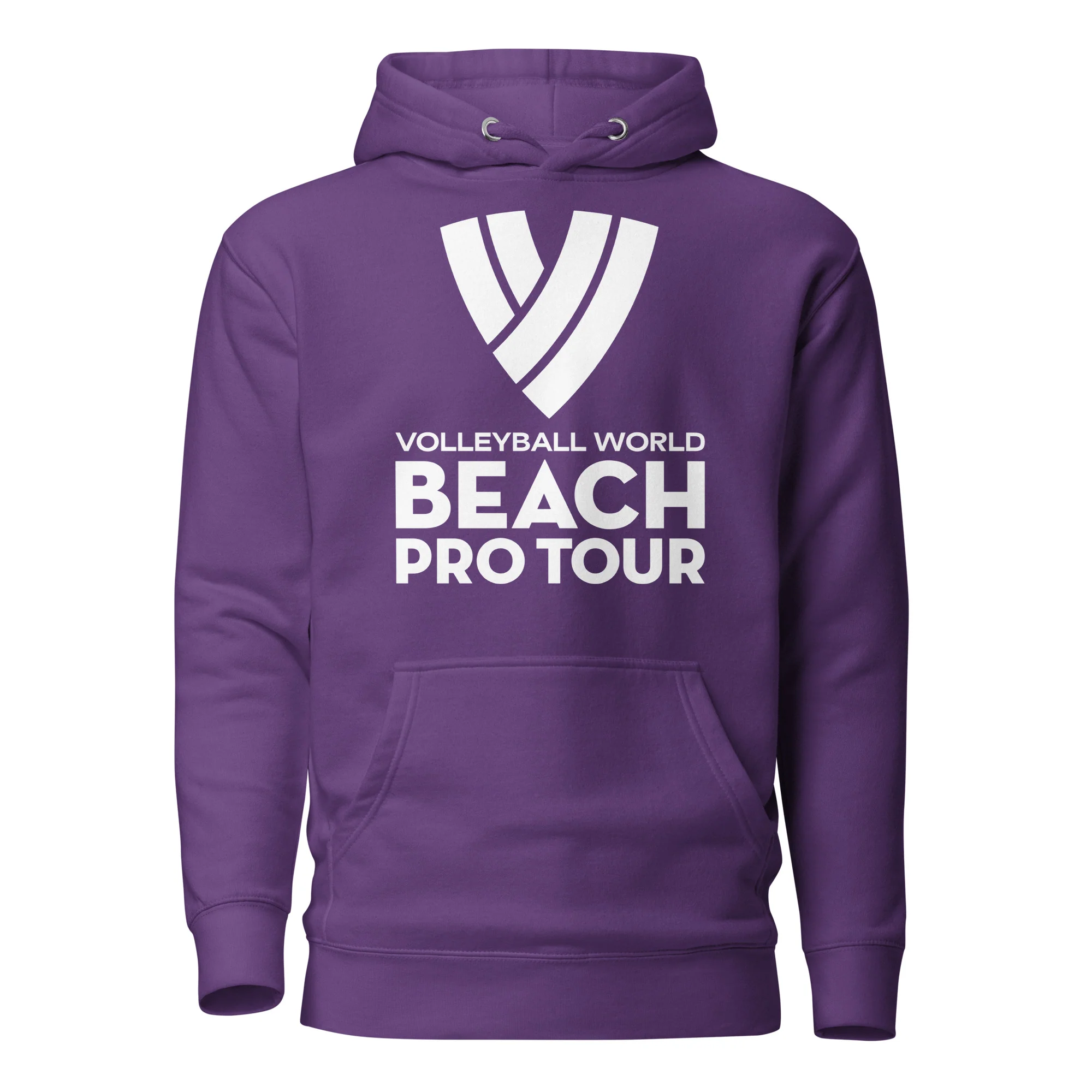 Beach Pro Tour White Stacked Logo Unisex Hoodie - Image 9