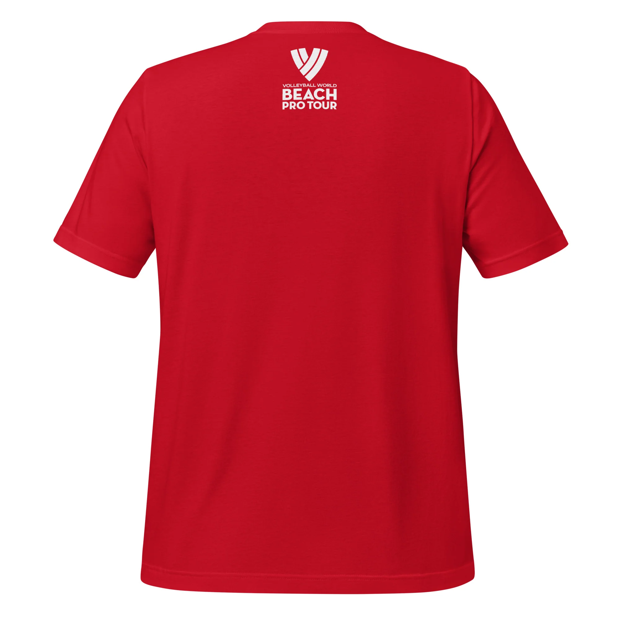 Beach Pro Tour White Stacked Logo Unisex T-Shirt - Image 6