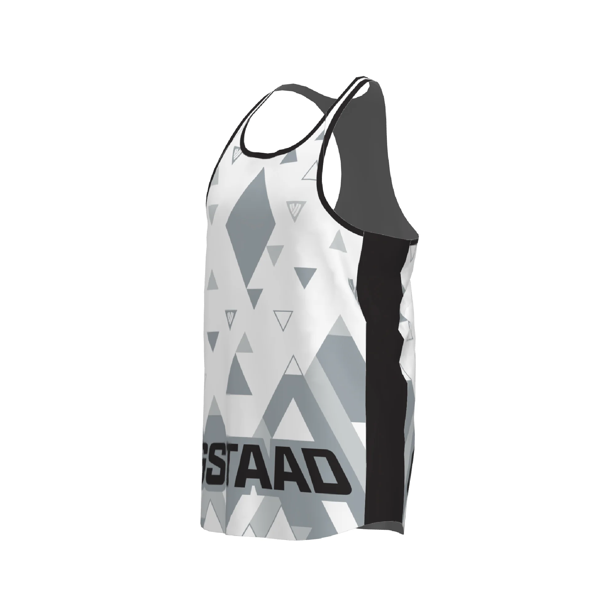 BPT Official Gstaad, Switzerland Men's Singlet (White) - Image 3