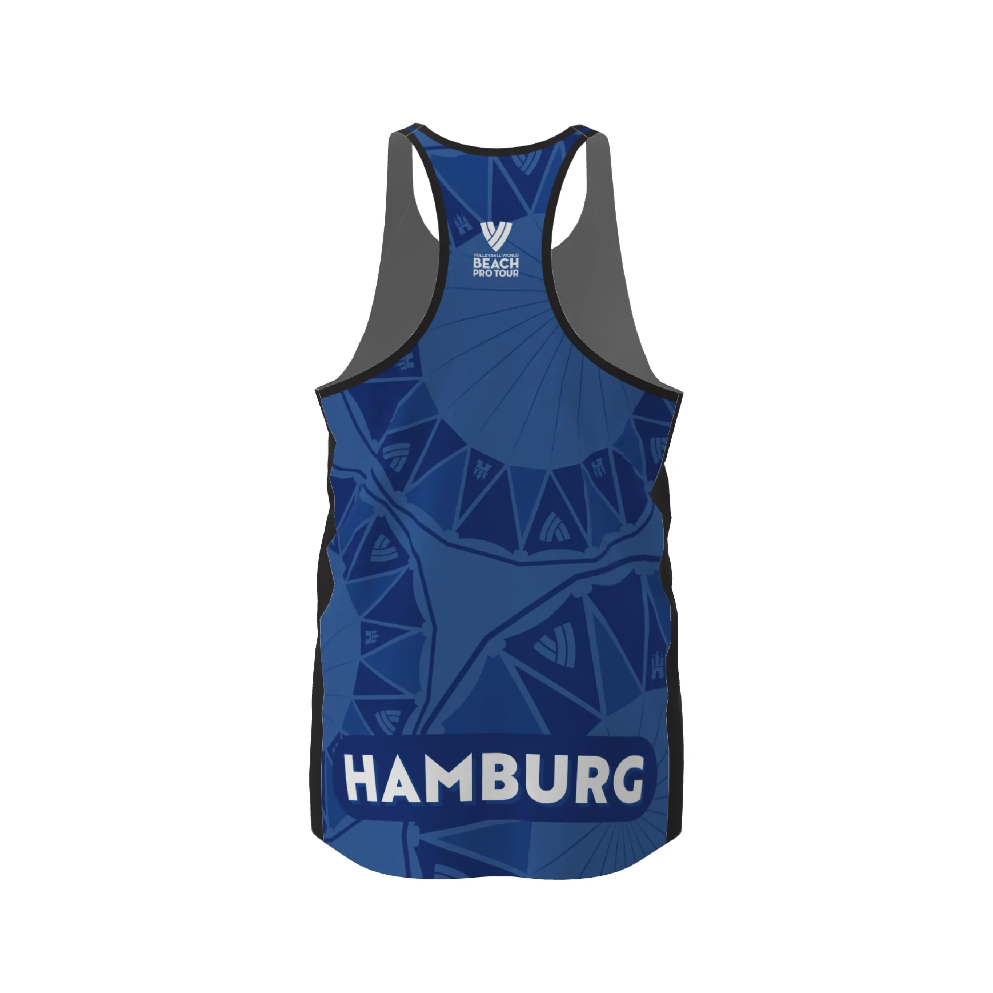 BPT Official Hamburg, Germany Men's Singlet (Blue) - Image 3