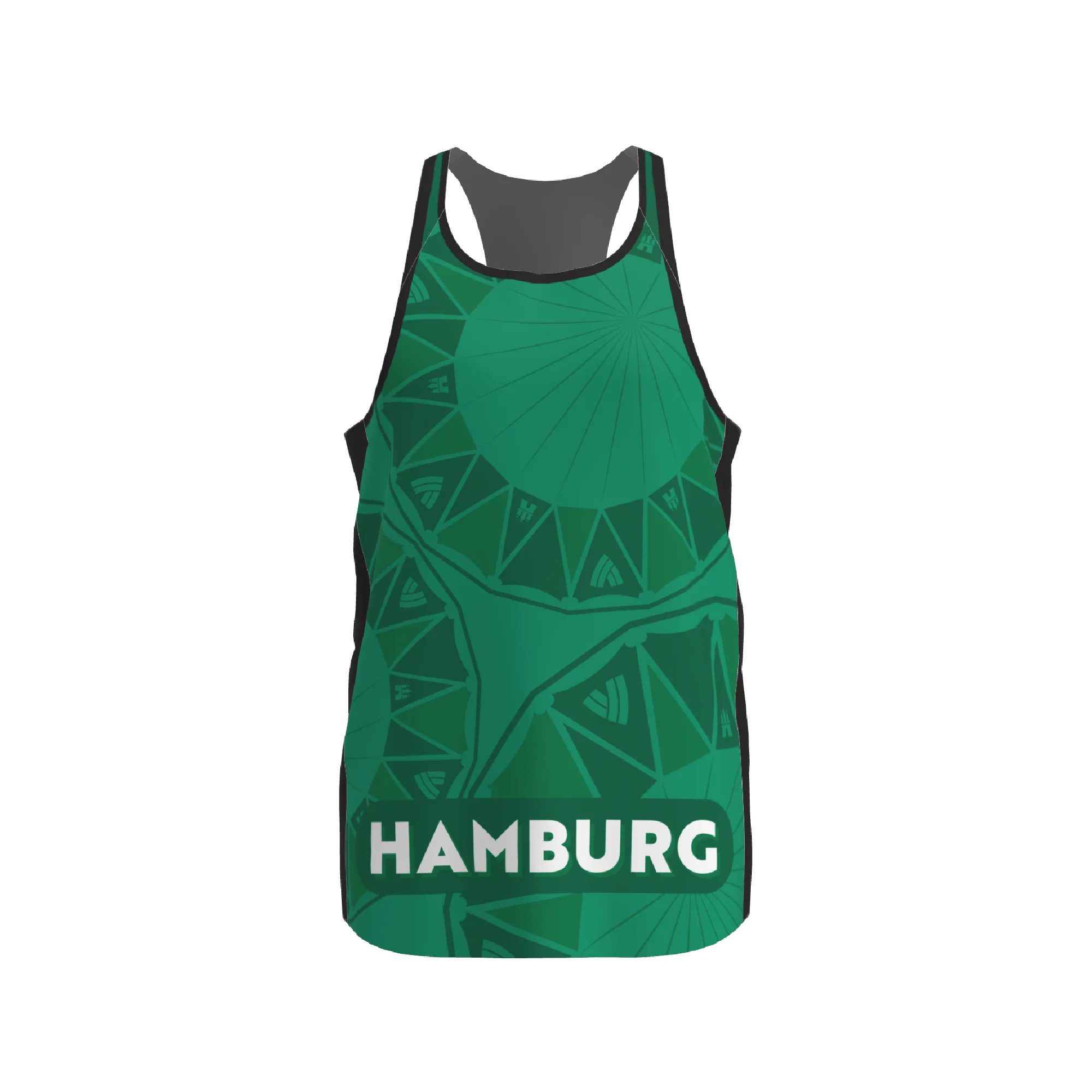 BPT Official Hamburg, Germany Men's Singlet (Green) - Image 4