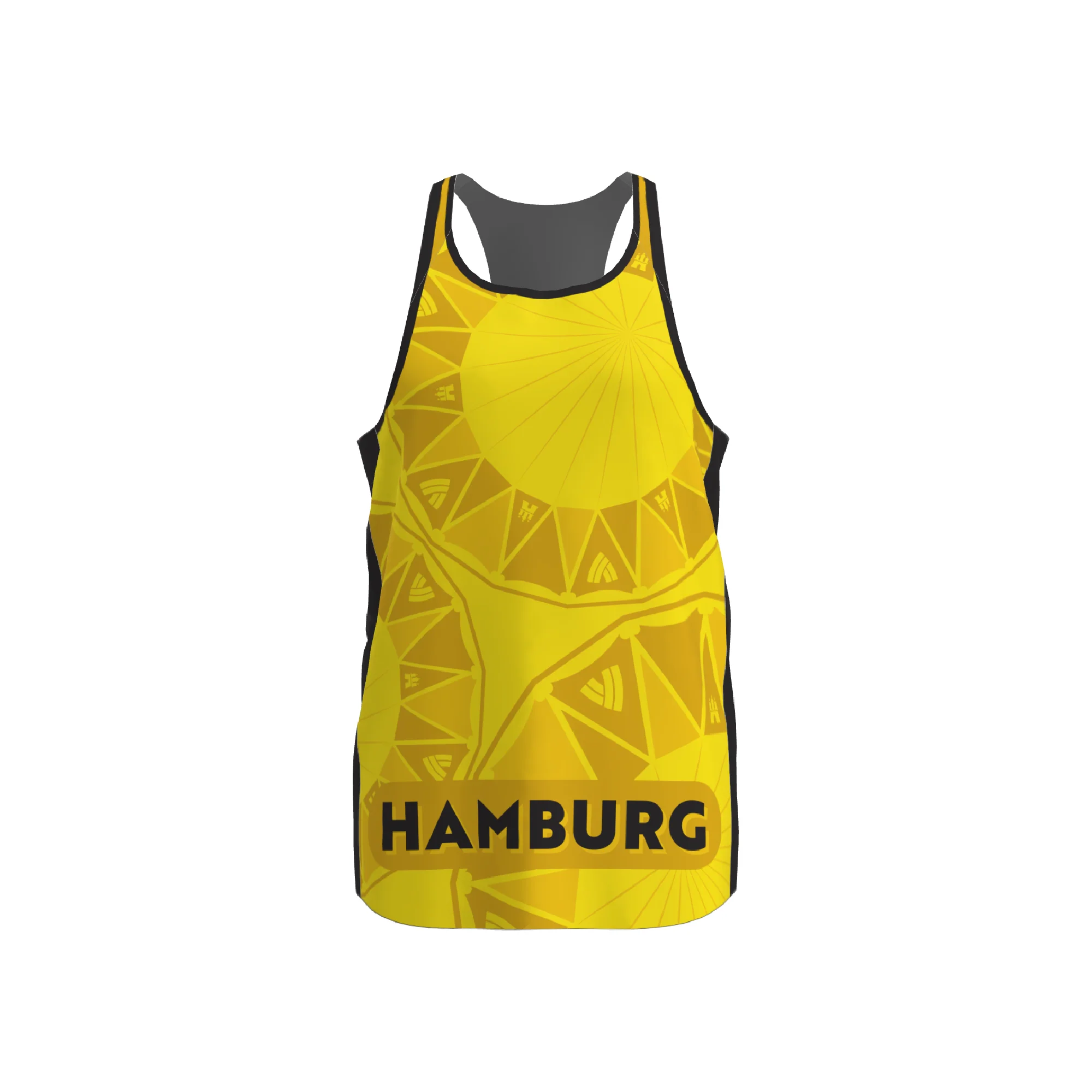 BPT Official Hamburg, Germany Men's Singlet (Yellow) - Image 4