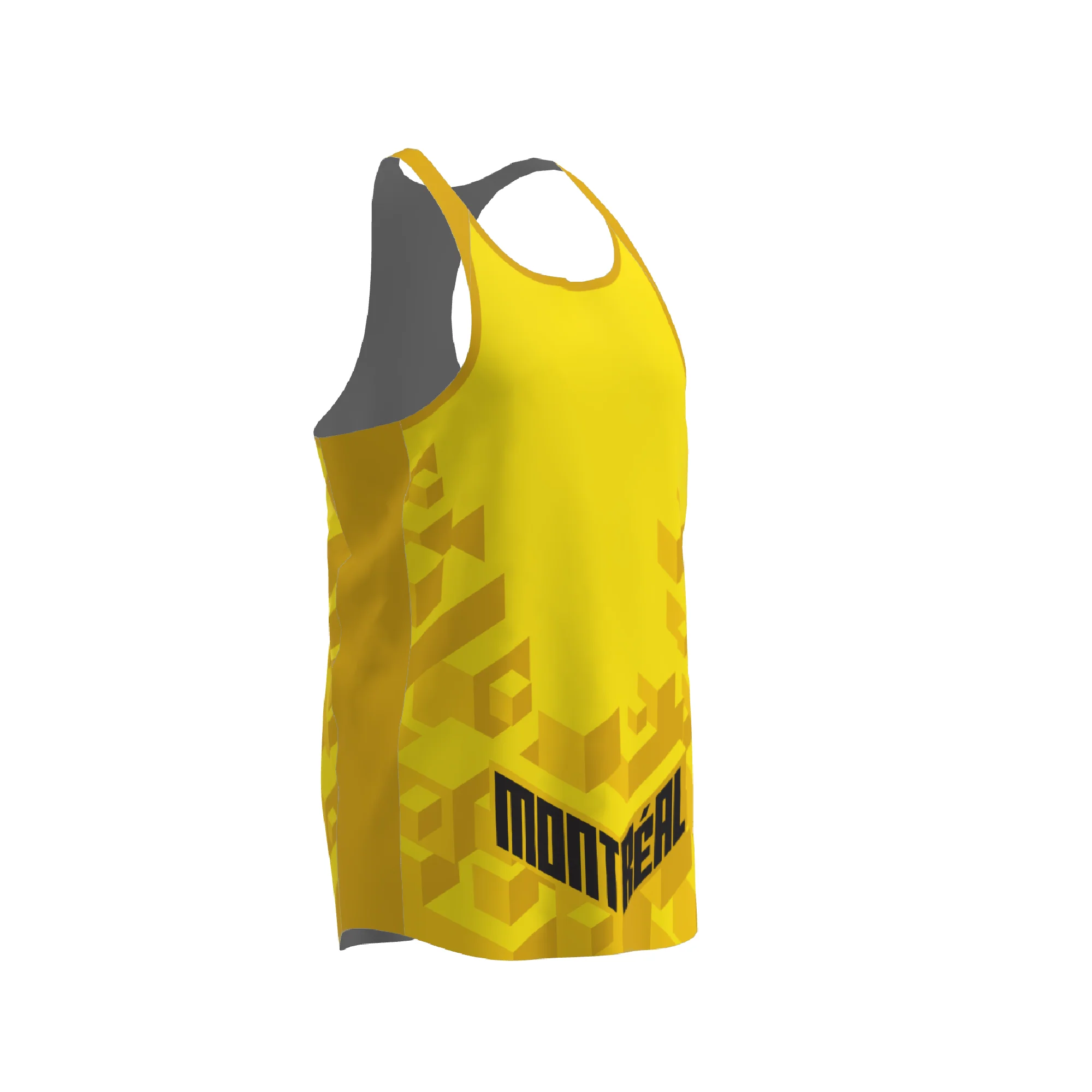 BPT Official Montreal, Canada Men's Singlet (Yellow) - Image 2