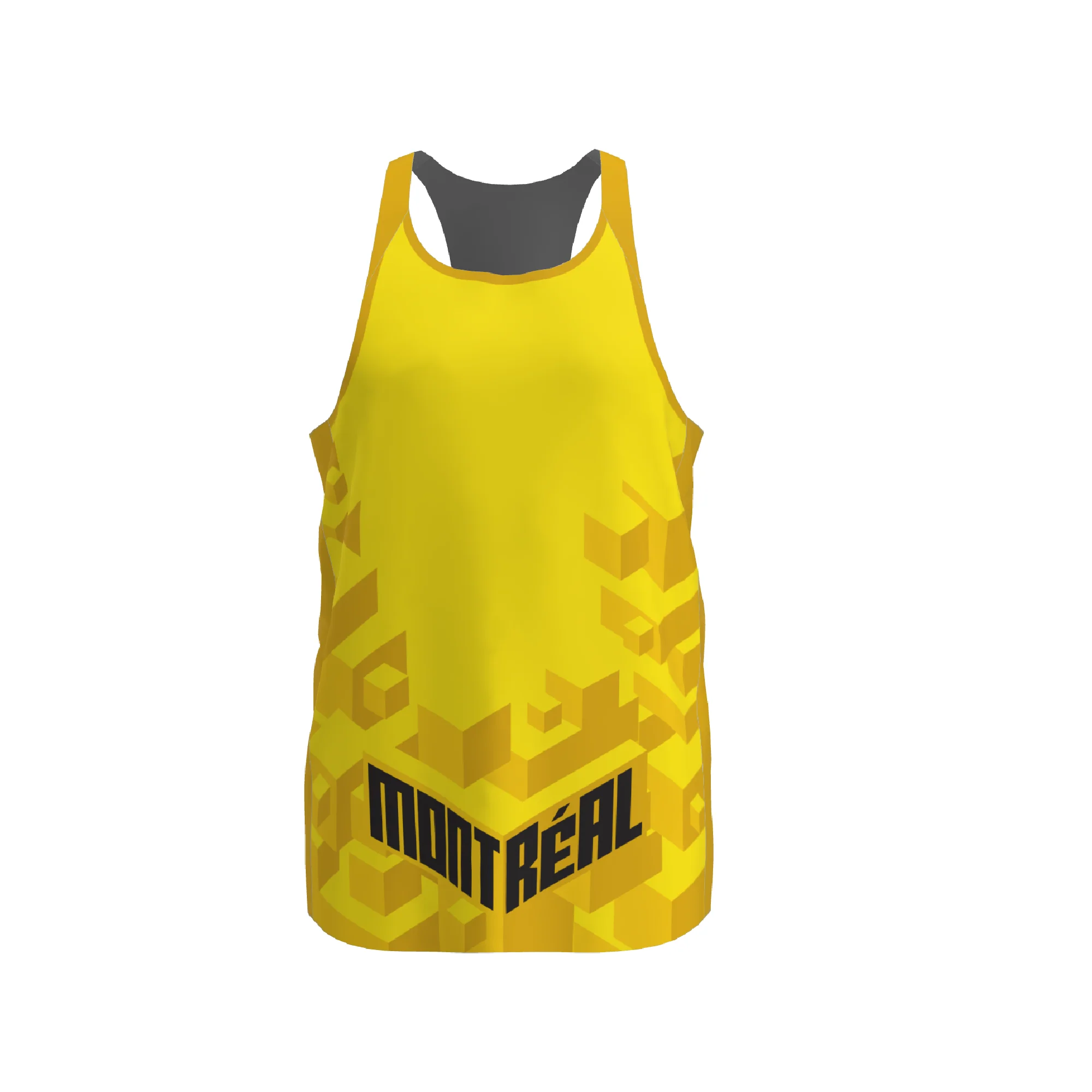 BPT Official Montreal, Canada Men's Singlet (Yellow) - Image 4